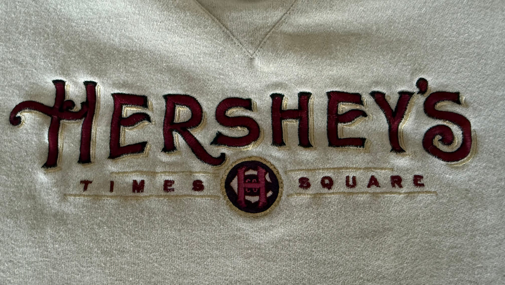 Vintage Y2K Hershey's Times Square Sueded Lee Crewneck