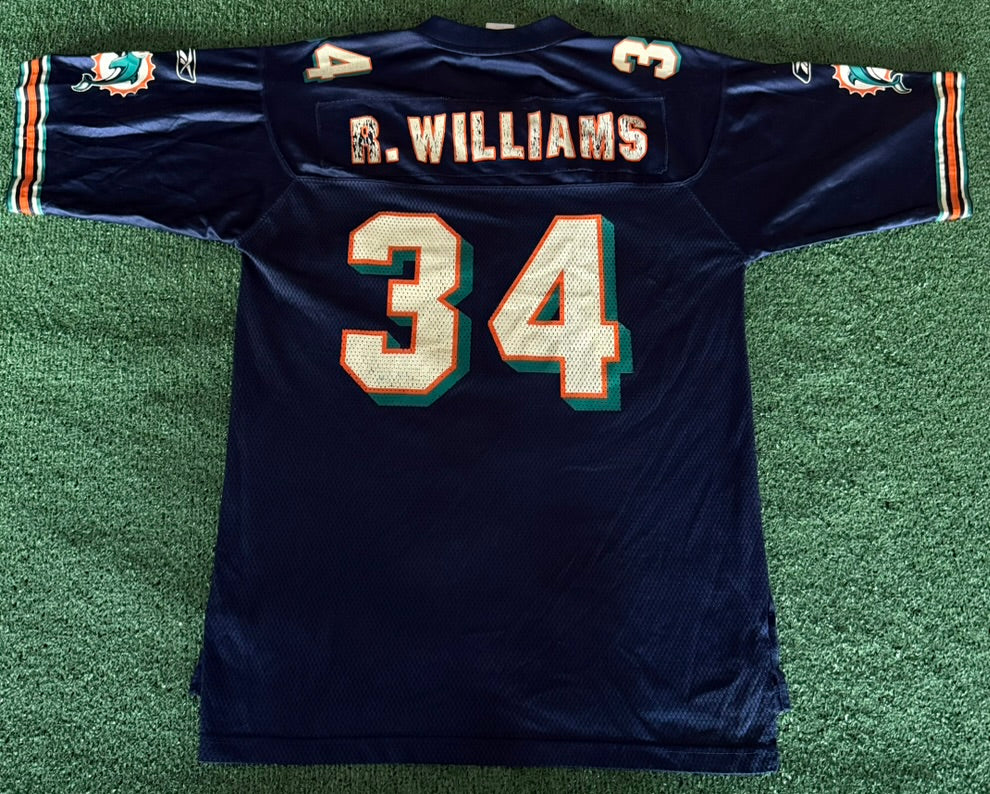 Vintage Ricky Williams Miami Dolphins Reebok Jersey