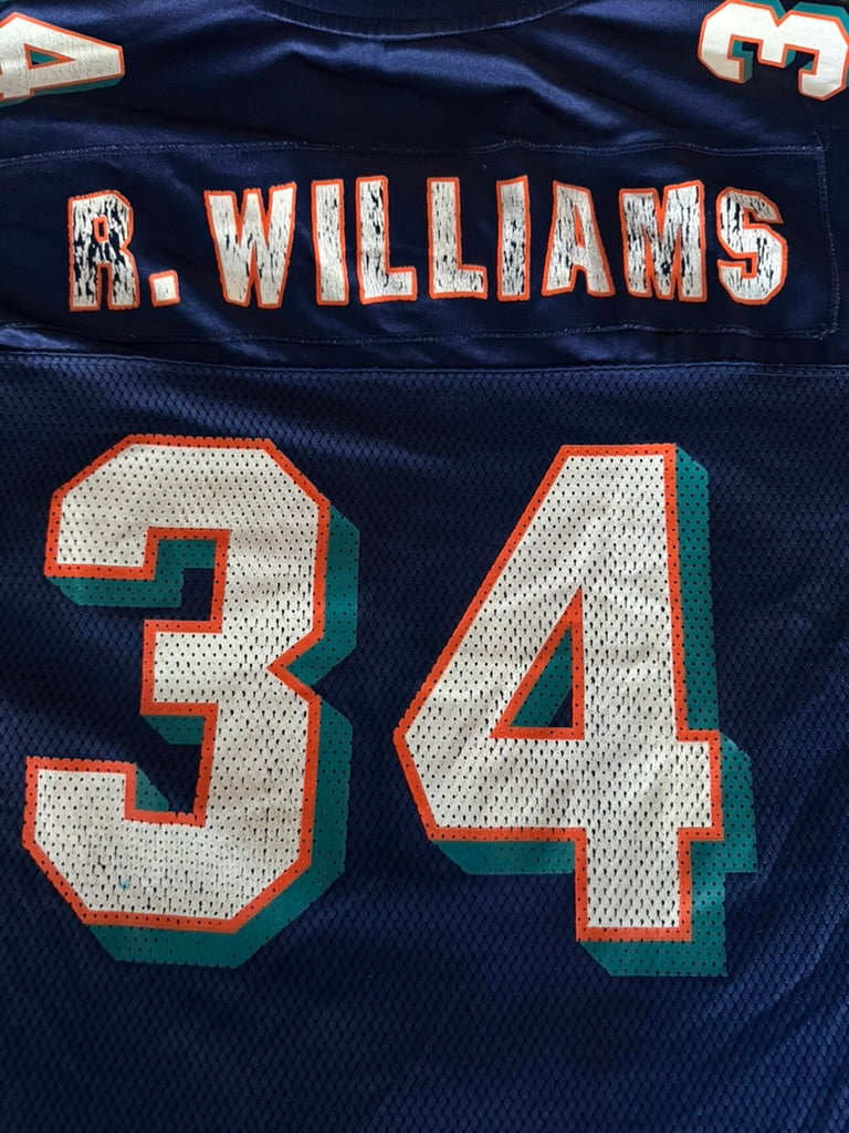 Vintage Ricky Williams Miami Dolphins Reebok Jersey