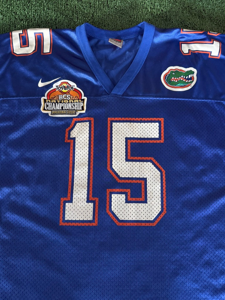 Tim Tebow Florida Gators 2007 BCS National Championship Jersey