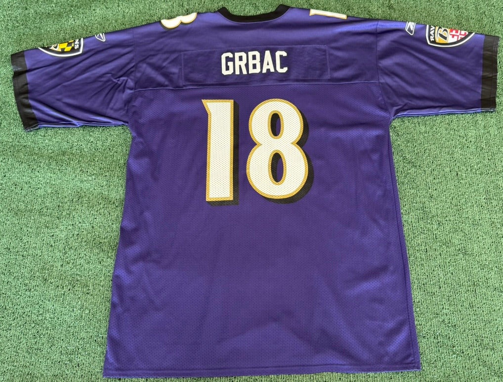 Vintage Elvis Grbac Baltimore Ravens Reebok Jersey