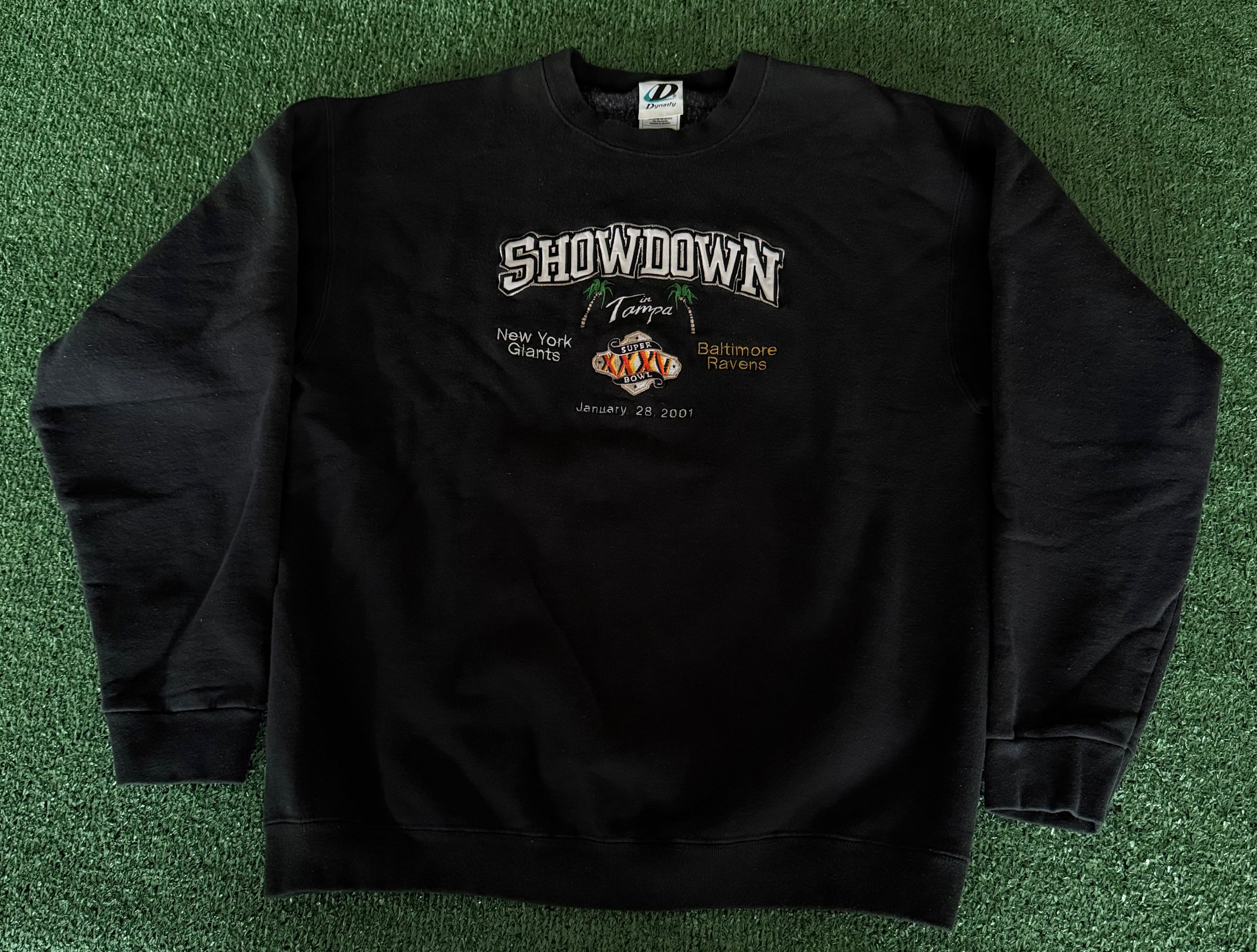 Vintage Super Bowl XXXV (35) "Showdown in Tampa" Crewneck (2000-2001)